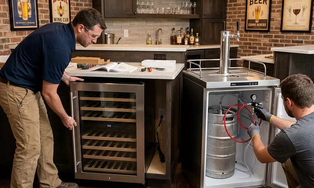 Wine Cooler and Kegerator Installation in Bayonne, NJ