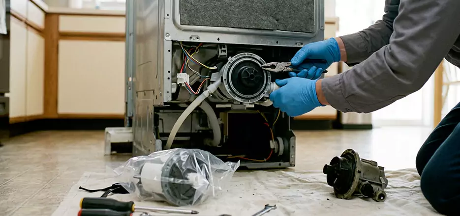 Dishwasher Motor Pump Replacement in Bayonne