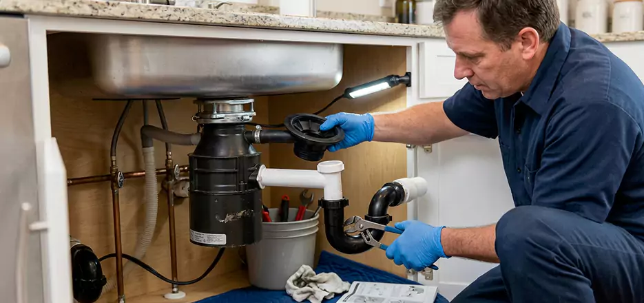 Garbage Disposal Splash Guard and Trap Installation in Bayonne